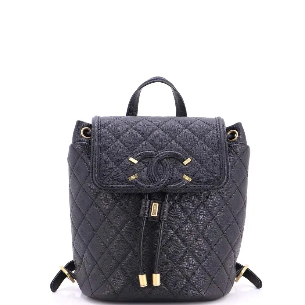 CHANEL | Bags | Chanel Filigree Backpack Quilted Caviar 
